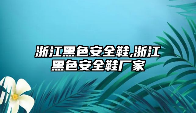 浙江黑色安全鞋,浙江黑色安全鞋廠家