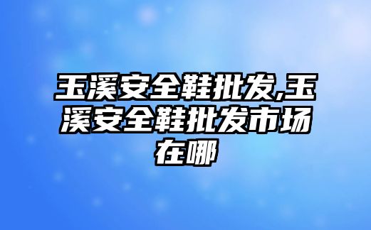 玉溪安全鞋批發(fā),玉溪安全鞋批發(fā)市場在哪