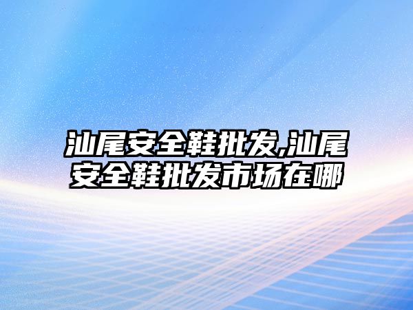 汕尾安全鞋批發(fā),汕尾安全鞋批發(fā)市場在哪