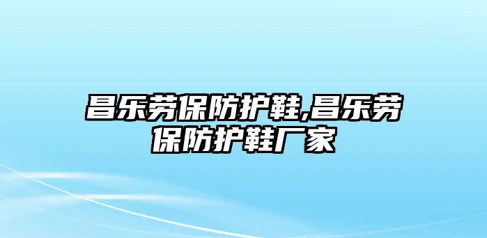 昌樂(lè)勞保防護(hù)鞋,昌樂(lè)勞保防護(hù)鞋廠家