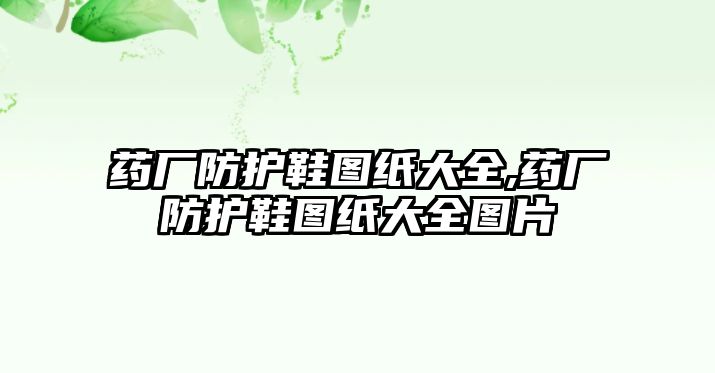 藥廠防護鞋圖紙大全,藥廠防護鞋圖紙大全圖片