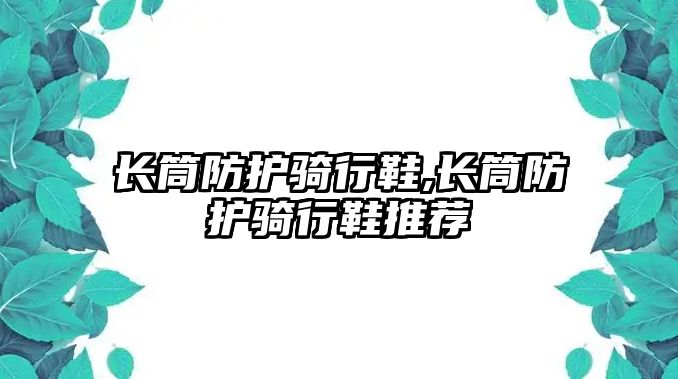 長筒防護騎行鞋,長筒防護騎行鞋推薦