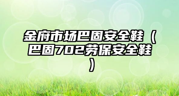 金府市場巴固安全鞋（巴固702勞保安全鞋）