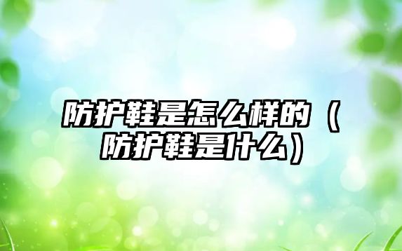 防護鞋是怎么樣的（防護鞋是什么）